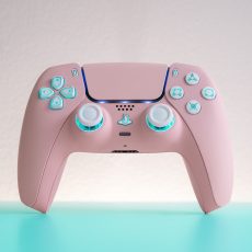 PlayStation DualSense Wireless Controller – Pink White with Light Buttons