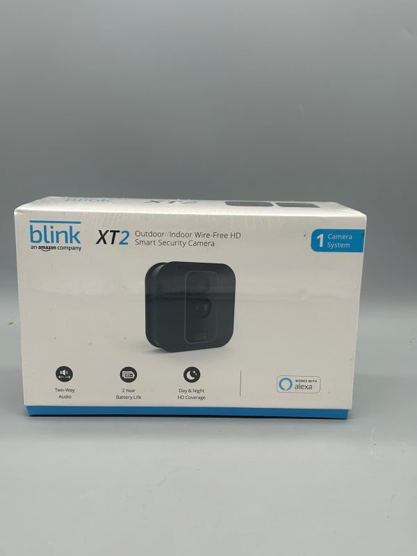 Renewed Blink XT2 Outdoor Indoor Wire Free HD Smart Security Camera 1 System