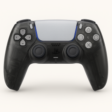 PlayStation DualSense Wireless Controller – Crystal Black White