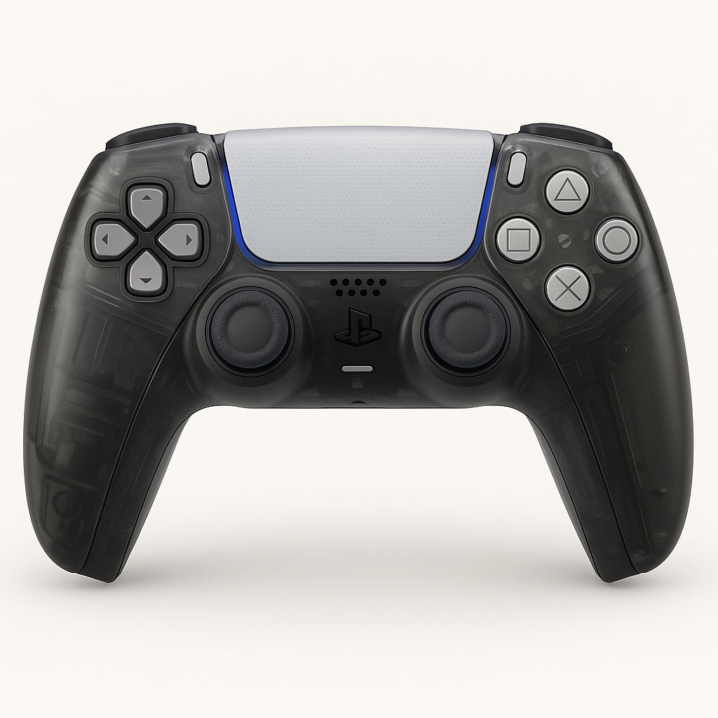 PlayStation DualSense Wireless Controller – Crystal Black White