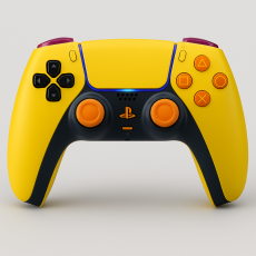 PlayStation DualSense Wireless Controller – Yellow Black Orange