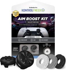 Aim Boost Kit for PlayStation 5 (PS5) and PlayStation 4 (PS4) Controller | Includes Performance Thumbsticks and Precision Rings | Black Galaxy Edition