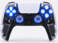 PlayStation DualSense Wireless Controller – Clear Crystal White with Light Buttons