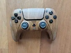 Custom DualSense Wireless Controller for PS5 Playstation - Vintage Oak Edition